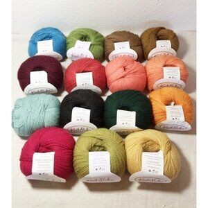 Set #2: Knit picks Palette 15 skeins set, 100% wool Fingering yarn, Knitpicks